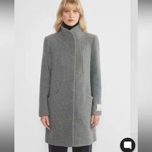 Aritzia / Wilfred The Cocoon Long Coat - Heather  Dark Grey